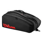 Borse Da Tennis Wilson CLASH V3 15PK RACQUET BAG BLACK/Infrared