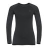 Performance Warm Eco BI Top Crew Neck Manica Lunga Donna-Nero,Antracite