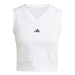 Abbigliamento adidas adidas Crop Pro Canottiera Donna - bianco, 