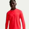 Pacer Half-Zip Camicia da corsa Uomini - rosso chiaro, argento