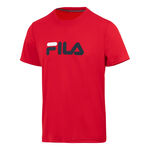 Abbigliamento Fila Fila Logo Maglietta Uomini-Rosso,Blu Scuro