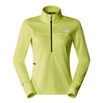 Abbigliamento The North Face The North Face Winter Warm Pro 1/4 Zip Camicia da corsa Donna - giallo neon, 