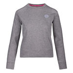 Abbigliamento BIDI BADU BIDI BADU Mirella Basic Crew Felpa Donna-Grigio Chiaro,Bianco