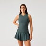 Ace Pocket Ribbed Canottiera Donna-verde scuro