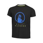 Abbigliamento da tennis Quiet Please Quiet Please Advantage Logo Maglietta Ragazzi-Nero,Blu