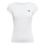 Abbigliamento da tennis Diadora Diadora Court Maglietta Donna-bianco