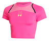 Run Anywhere Crop Camicia Da Corsa Donna-Rosa,Nero
