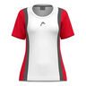 Club 25 Tech Maglietta Donna-Rosso,Bianco