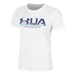 Abbigliamento Under Armour Under Armour UA Vintage Performance Maglietta Donna-Bianco