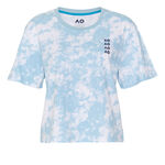 Abbigliamento Australian Open Australian Open AO Tie Dye Cropped Maglietta Donna-Blu Chiaro,Bianco