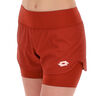 Tech II Pantaloncini Donna-Vino Rosso