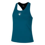 Abbigliamento Quiet Please Quiet Please Create Inside In Canottiera Donna-Color Petrolio,Bianco