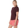 Road Camicia Da Corsa Donna-Rosso Scuro