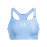 Abbigliamento Under Armour Under Armour Heatgear High Reggiseni sportivi Donna - blu chiaro, bianco