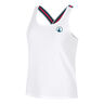 Create Serve & Volley 2.0 Canottiera Donna-Bianco,Multicolore