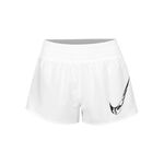 Abbigliamento Nike Nike Dri-Fit One Swoosh Pantaloncini Da Corsa Donna-Bianco