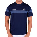Abbigliamento da tennis Sergio Tacchini Sergio Tacchini Leone PL Maglietta Uomini - blu scuro, grigio-blu