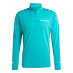 Abbigliamento adidas adidas Terrex XPR Half-Zip Camicia Da Corsa Uomini-Verde