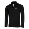 Big Serve 1/4 Zip Manica Lunga Uomini-Nero,Bianco