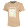 Wild Swirl Court Maglietta Donna-Beige,Multicolore