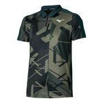 Abbigliamento Mizuno Mizuno Daybreakers Shadow Polo Uomini-Nero,Verde