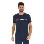 Lotto Lotto MSC II Logo Maglietta Uomini - blu scuro, bianco