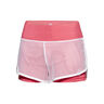 Efia Tech (2in1) Pantaloncini Donna-Corallo,Bianco