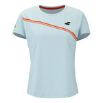 Abbigliamento da tennis Babolat Babolat Play Maglietta Donna-blu chiaro
