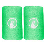 Abbigliamento da tennis Quiet Please Quiet Please Long Polsino anti sudore - Confezione da 2 Unisex-verde, bianco