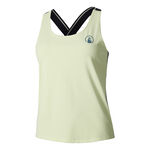 Abbigliamento Quiet Please Quiet Please Perspectives Serve & Volley Canottiera Donna-Lime