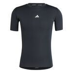 Abbigliamento adidas adidas TechFit Compression Maglietta Uomini-Nero