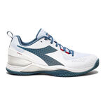 Scarpe da tennis Diadora Diadora Blushield Torneo 2 Scarpa per terra rossa Uomini - bianco, color petrolio