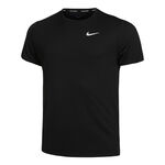 Abbigliamento Nike Nike Dri-Fit Miler UV Camicia Da Corsa Uomini-Nero,Grigio
