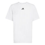 Abbigliamento da tennis adidas adidas D4T Essentials Maglietta Uomini-bianco