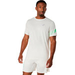 Abbigliamento ASICS ASICS Icon Camicia da corsa Uomini-beige, verde