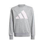 Abbigliamento adidas adidas Essentials Felpa Bambini-Grigio,Bianco
