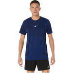 Abbigliamento ASICS ASICS Road Seamless Camicia da corsa Uomini-blu
