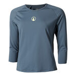 Abbigliamento Quiet Please Quiet Please Stripes Manica lunga Donna - blu, 