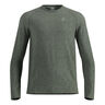 Essential Seamless Crew Neck Manica lunga Uomini-oliva