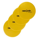 Equipaggiamento Allenatore Tennis-Point Markierungs - Kreise - gelb - (4er Pack) 