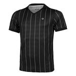 Abbigliamento Tennis-Point Tennis-Point Stripes Polo Edizione Speciale Uomini-Nero,Bianco