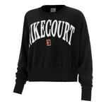 Abbigliamento Nike Nike Court Heritage Fleece GFX Crew Felpa Donna-Nero