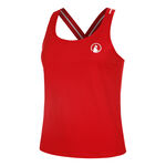 Abbigliamento da tennis Quiet Please Quiet Please Serve & Volley Canottiera Donna-rosso