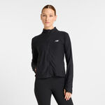 Abbigliamento New Balance New Balance Space Dye Full Zip Giacca Da Allenamento Donna-Nero