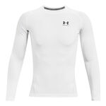 Abbigliamento Under Armour Under Armour Heatgear Comp Manica Lunga Uomini-Bianco,Nero