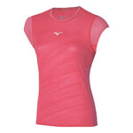 Abbigliamento Mizuno Mizuno Aero Camicia da corsa Donna - rosso, 