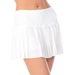 Abbigliamento Lucky in Love Lucky in Love Pleated Smocked 14in Gonna Donna-Bianco