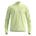 Abbigliamento Odlo Odlo Essential Thermal Midlayer 1/2 Zip Camicia da corsa Uomini - lime, 