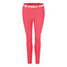 Mid-Rise Mesh-Paneled Calzamaglia Donna-Rosso Chiaro,Bianco