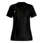 Mizuno Mizuno Active DryAeroFlow Graphic Camicia da corsa Donna - nero, oro